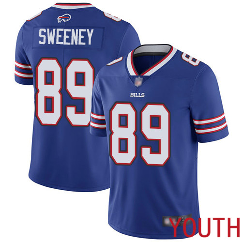 Youth Buffalo Bills #89 Tommy Sweeney Royal Blue Team Color Vapor Untouchable Limited Player NFL Jersey